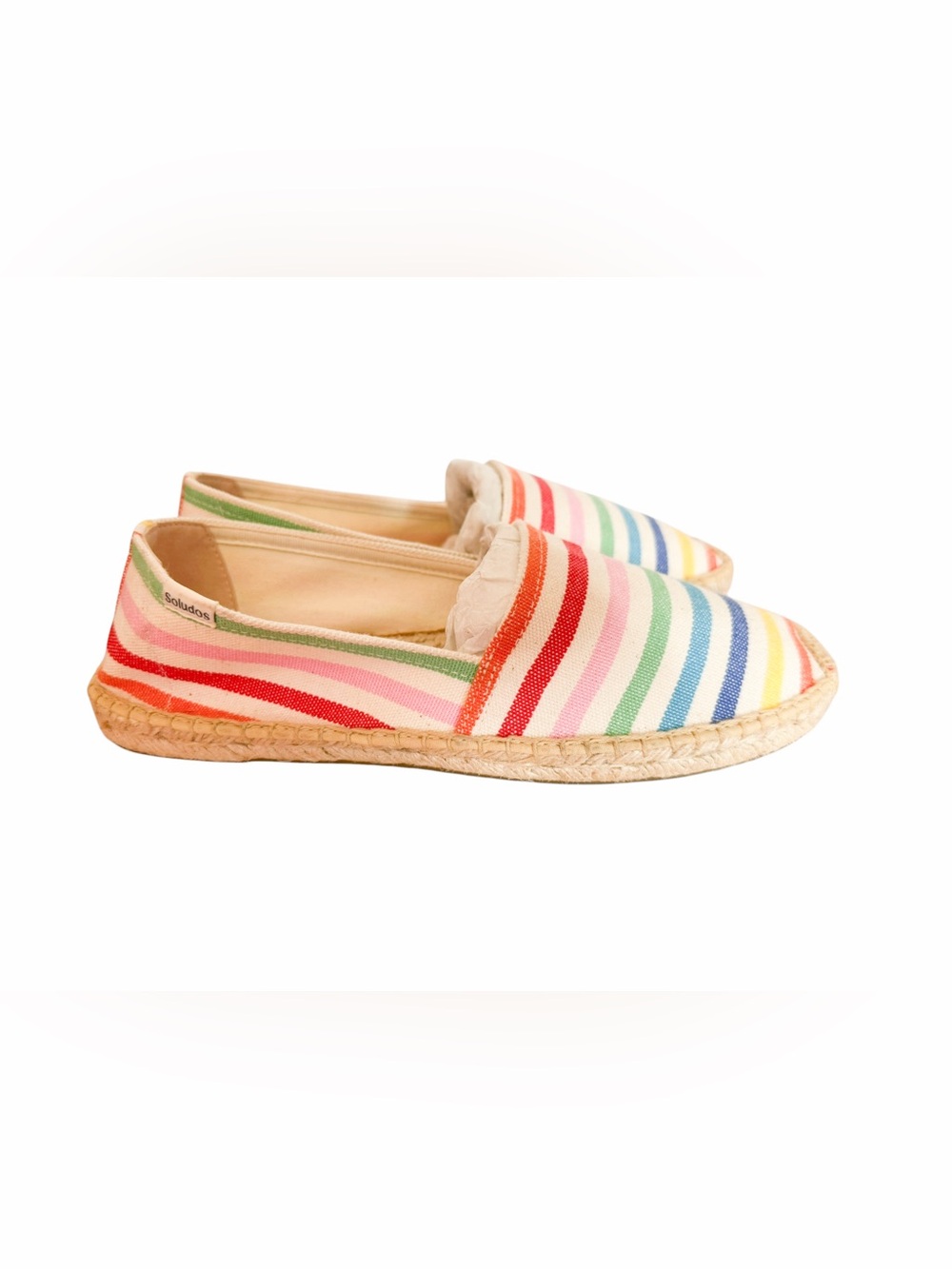 Women's Soludos Multicolor Stripe Canvas Espadrilles